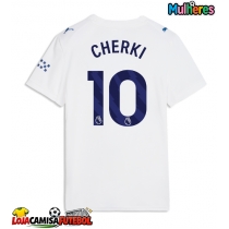Camisa de Futebol Manchester City Rayan Cherki #10 Equipamento Alternativo Mulheres 2026-27 Manga Curta